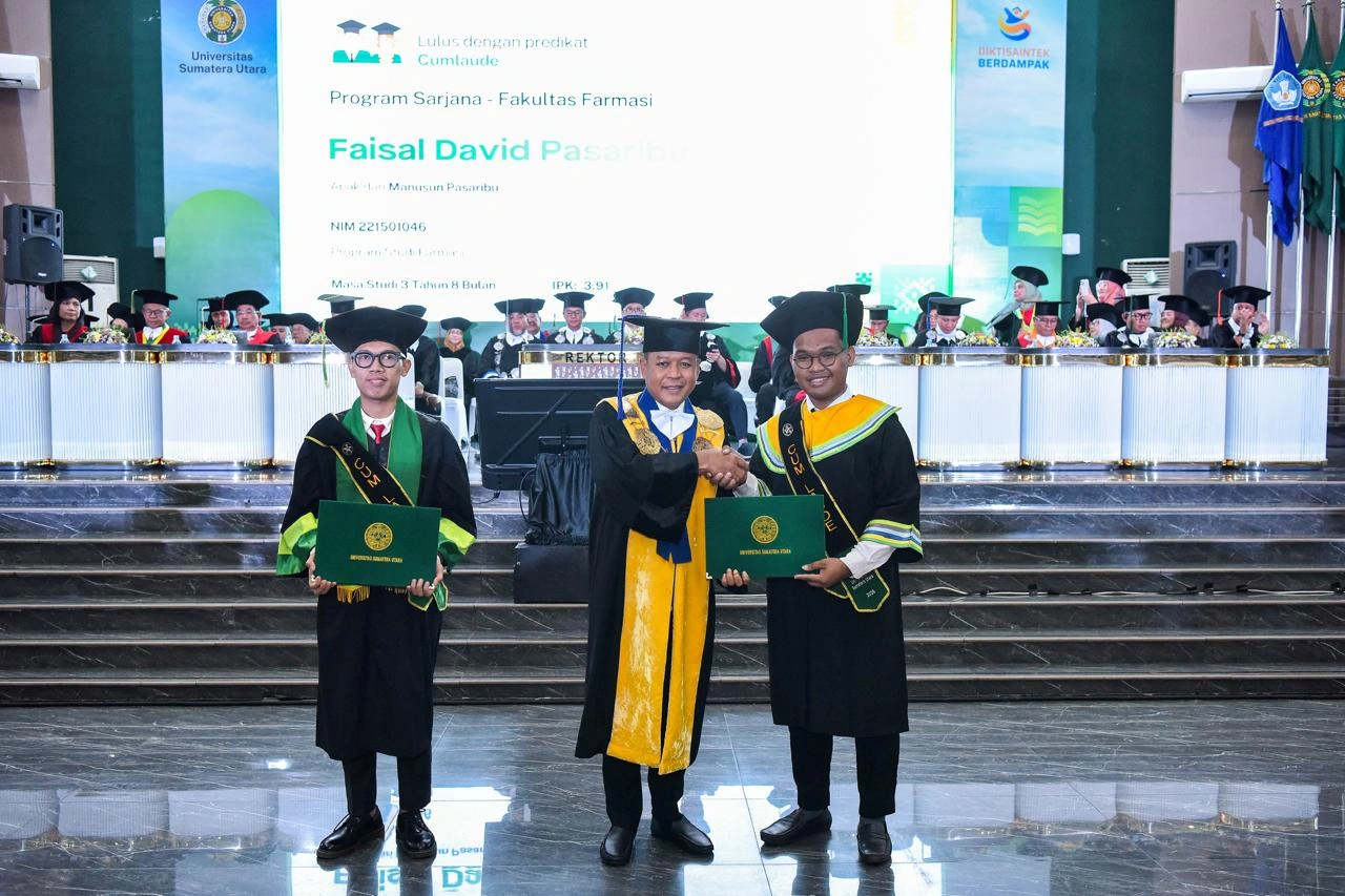 Rektor USU : Gelar Akademik dan Keterampilan Menjadi Bekal Lulusan Hadapi Dunia Kerja